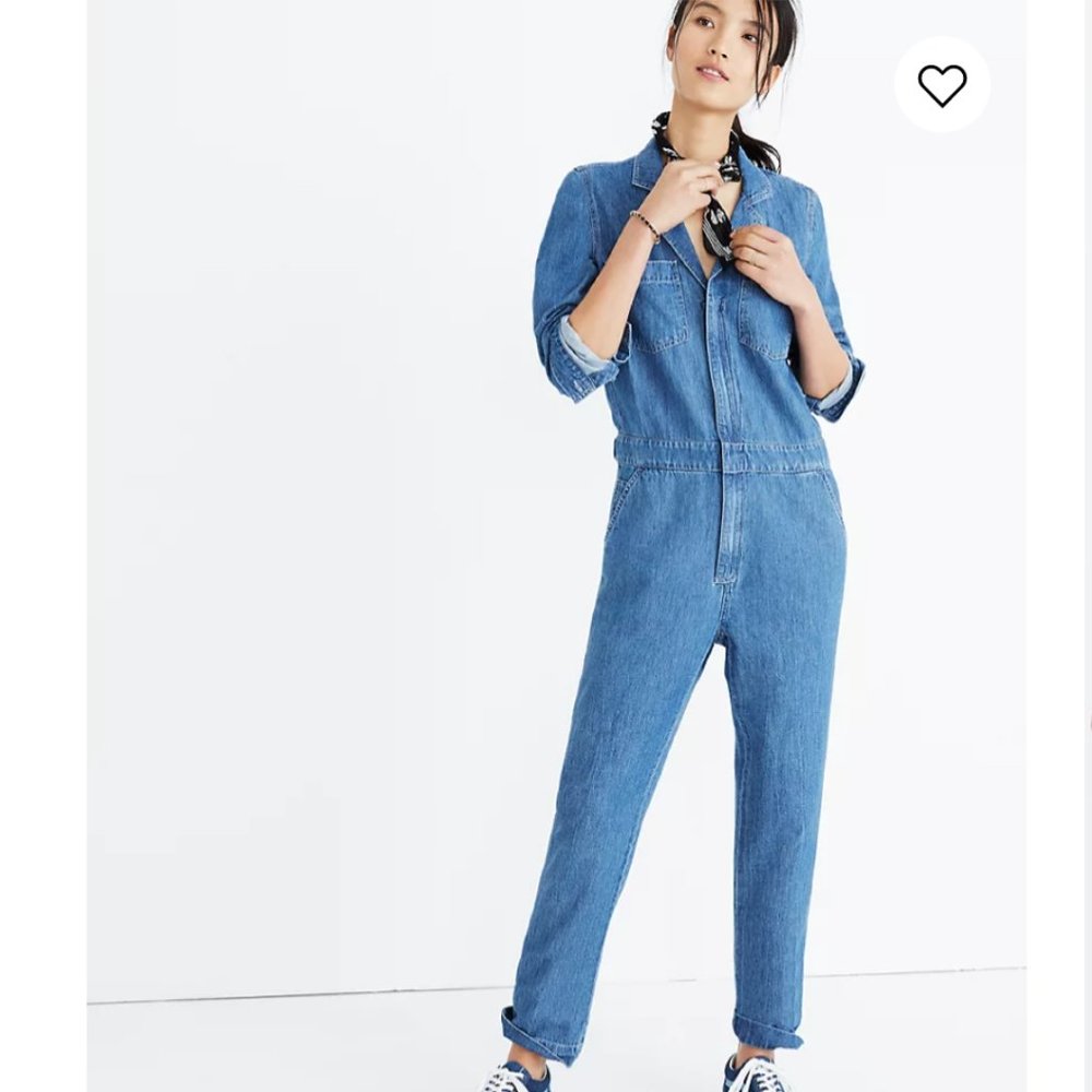 Madewell Denim Coverall Jumpsuit